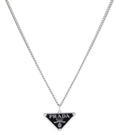 schmuckrolle prada|Prada silver necklace.